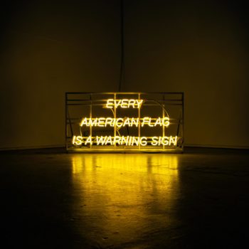 Demian DinéYazhi´ (Diné, born 1983), 'my ancestors will not let me forget this', 2019, Neon, aluminum, 21 x 42 x 20 in., Museum Purchase: Eiteljorg Fellowship