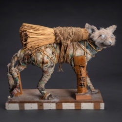 Rick Bartow (Wiyot, 1946-2016), 'Fox Spirit', 2000, Mixed media 19 1/2 x 26 x 9 in., Gift: Courtesy of Penny Ogle Weldon in memory of Kenneth L. Ogle, Jr.